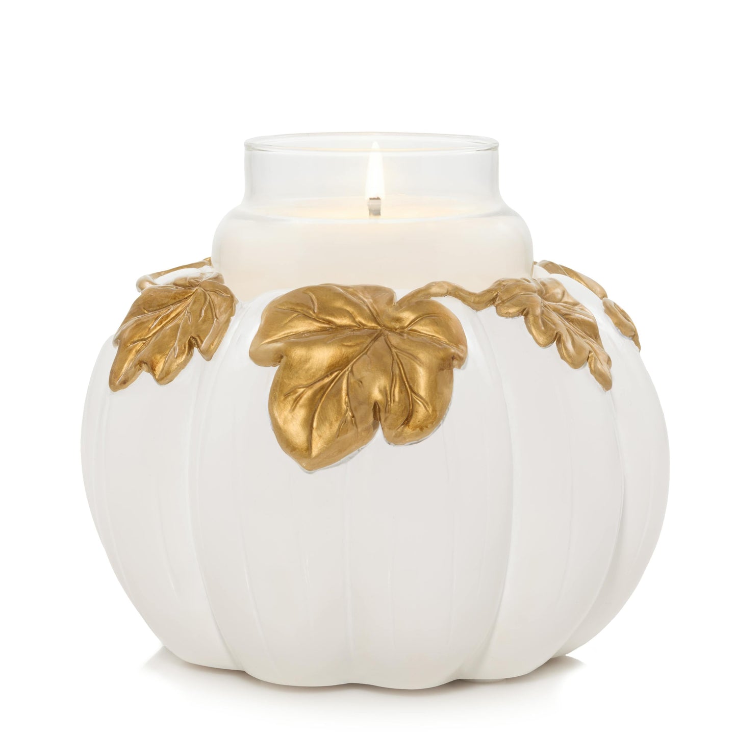 White Pumpkin Resin Holder - O2EOR